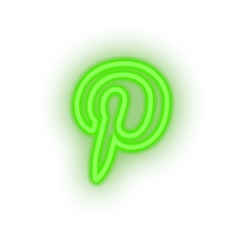 Charger l&#39;image dans la galerie, pinterest social network brand logo Neon led factory