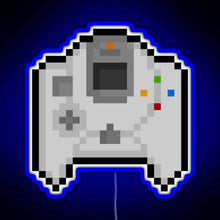 Charger l&#39;image dans la galerie, Pixel Dreamcast Controller RGB neon sign blue