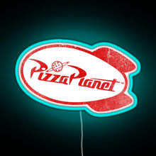 Charger l&#39;image dans la galerie, Pizza Planet RGB neon sign lightblue 