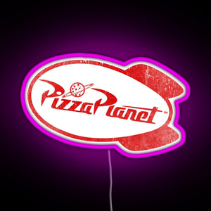 Pizza Planet RGB neon sign  pink