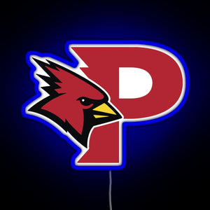 Plattsburgh cardinals RGB neon sign blue