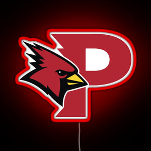 Plattsburgh cardinals RGB neon sign red