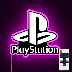Playstation neon sign