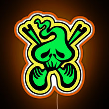 Charger l&#39;image dans la galerie, Poison Jam Jet Set Radio RGB neon sign orange