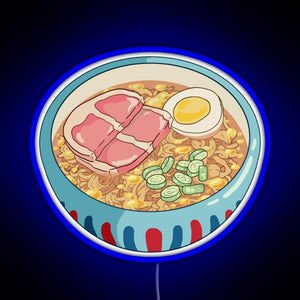 Ponyo Ramen RGB neon sign blue