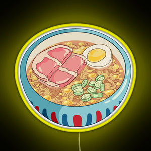 Ponyo Ramen RGB neon sign yellow