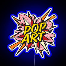 Charger l&#39;image dans la galerie, POP ART Comic Book Flash Modern Art Pop Culture RGB neon sign blue