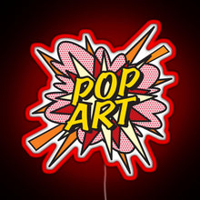 Charger l&#39;image dans la galerie, POP ART Comic Book Flash Modern Art Pop Culture RGB neon sign red