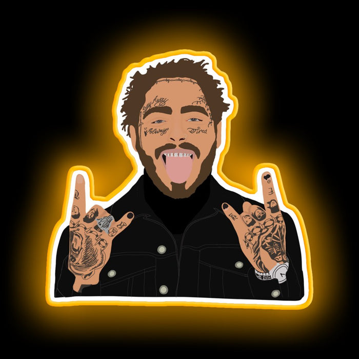 post malone neon sign