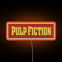 Charger l&#39;image dans la galerie, Pulp Fiction Logo RGB neon sign orange