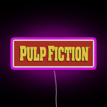 Charger l&#39;image dans la galerie, Pulp Fiction Logo RGB neon sign  pink