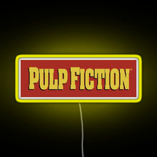 Charger l&#39;image dans la galerie, Pulp Fiction Logo RGB neon sign yellow