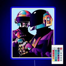 Charger l&#39;image dans la galerie, purple helmet good RGB neon sign remote