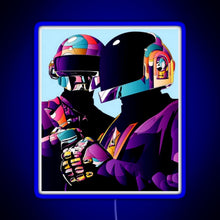 Charger l&#39;image dans la galerie, purple helmet good RGB neon sign blue