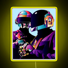 Charger l&#39;image dans la galerie, purple helmet good RGB neon sign yellow