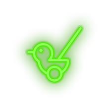 Charger l&#39;image dans la galerie, green push toys family children chicken duck chick play child kid baby toy led neon factory