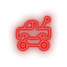 Charger l&#39;image dans la galerie, red push toys truck children car family play child kid baby toy led neon factory