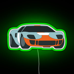 Racecar RGB neon sign green