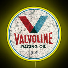 Charger l&#39;image dans la galerie, Racing Motor Oil Vintage Advertising Cool Motorcycle Helmet Or Car Bumper RGB neon sign yellow