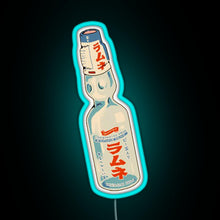 Charger l&#39;image dans la galerie, Ramune japanese soda bottle RGB neon sign lightblue 