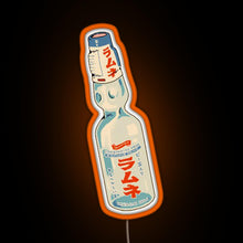 Charger l&#39;image dans la galerie, Ramune japanese soda bottle RGB neon sign orange