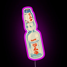 Charger l&#39;image dans la galerie, Ramune japanese soda bottle RGB neon sign  pink