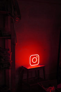neon sign instagram