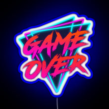 Charger l&#39;image dans la galerie, Retro Love Game Over RGB neon sign blue