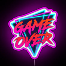 Charger l&#39;image dans la galerie, Retro Love Game Over RGB neon sign  pink