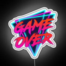 Charger l&#39;image dans la galerie, Retro Love Game Over RGB neon sign white 