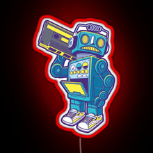 Charger l&#39;image dans la galerie, Robot Kicks RGB neon sign red
