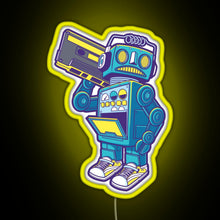 Charger l&#39;image dans la galerie, Robot Kicks RGB neon sign yellow