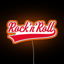 Charger l&#39;image dans la galerie, Rock n Roll Red RGB neon sign orange