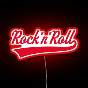 Rock n Roll Red RGB neon sign red