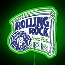 Charger l&#39;image dans la galerie, Rolling Rock POP RGB neon sign green