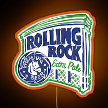 Charger l&#39;image dans la galerie, Rolling Rock POP RGB neon sign orange