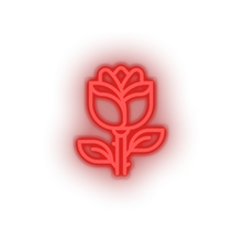 Charger l&#39;image dans la galerie, red rose led flower gift love relationship romance rose valentine day neon factory
