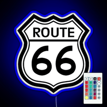 Charger l&#39;image dans la galerie, Route 66 Sign RGB neon sign remote