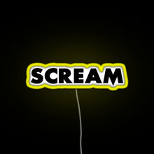 Charger l&#39;image dans la galerie, Scream RGB neon sign yellow