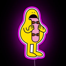 Charger l&#39;image dans la galerie, skateboar tongue RGB neon sign  pink