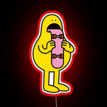 Charger l&#39;image dans la galerie, skateboar tongue RGB neon sign red