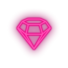Charger l&#39;image dans la galerie, pink sketch social network brand logo led neon factory