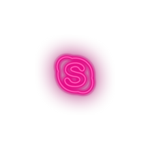 Charger l&#39;image dans la galerie, skype social network brand logo Neon led factory