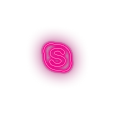 skype social network brand logo Neon led factory