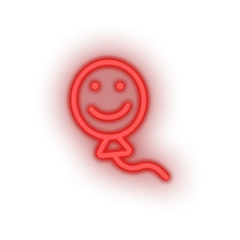 Charger l&#39;image dans la galerie, red smiley balloon toys children smile family play face child kid baby toy led neon factory