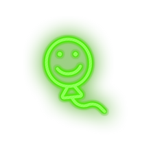 Charger l&#39;image dans la galerie, green smiley balloon toys children smile family play face child kid baby toy led neon factory