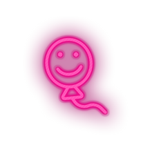 Charger l&#39;image dans la galerie, pink smiley balloon toys children smile family play face child kid baby toy led neon factory