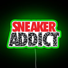 Charger l&#39;image dans la galerie, Sneaker Addict Cement RGB neon sign green