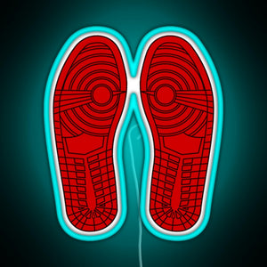 Sole Mates 1 Red RGB neon sign lightblue 