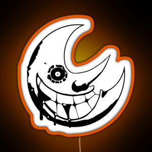 Soul Eater Moon RGB neon sign orange